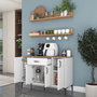 Hanah Home Armario Multiusos JE233 - 4697 Blanco y Nogal